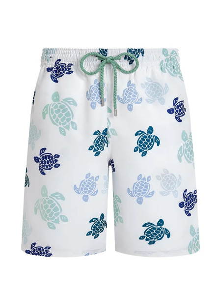  Vilebrequin Short De Bain à Imprimé Graphique - Blanc 