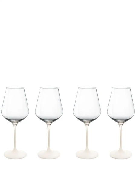  Villeroy & Boch Lot De Quatre Verres à Vin Manufacture Rock - Blanc 