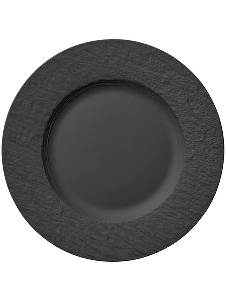  Villeroy & Boch Lot De Six Assiettes Manufacture Rock - Noir 