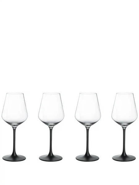  Villeroy & Boch Lot De 4 Verres à Vin Manufacture Rock - Noir 