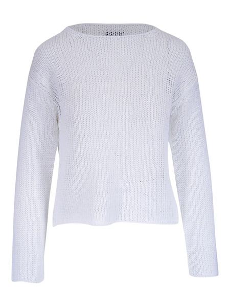  Vince Pull En Maille Ajourée - Blanc 