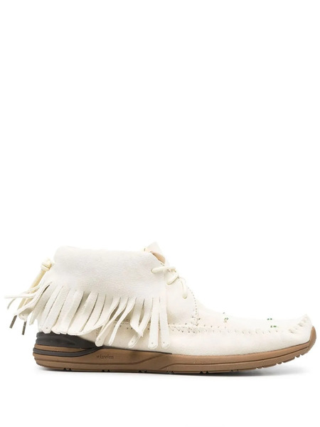  Visvim Bottines Shaman-folk à Franges - Blanc 