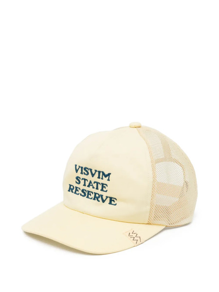  Visvim Mesh-panel Embroidered Cap - Jaune 