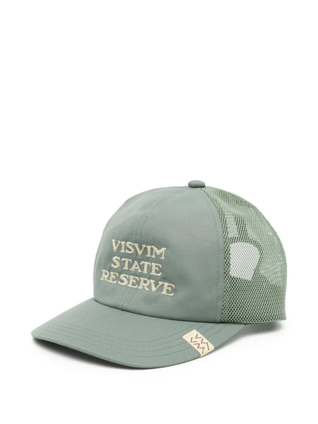  Visvim Mesh-panelled Embroidered Cap - Vert 