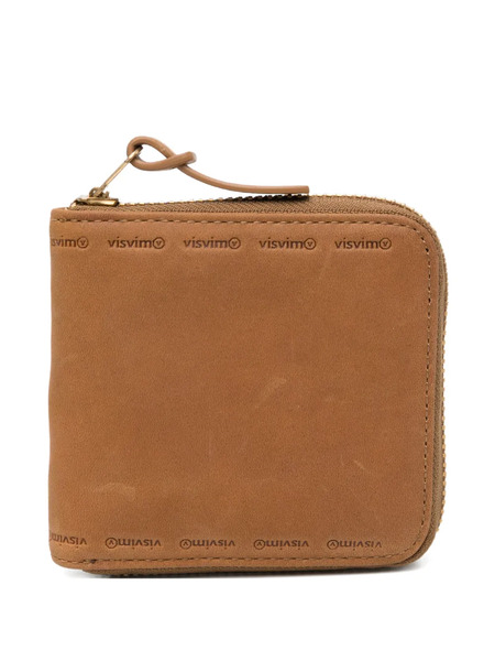  Visvim Portefeuille En Cuir à Design Pliant - Marron 