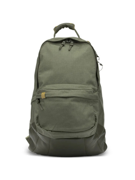  Visvim Sac à Dos Zippé à Empiècements En Cuir - Vert 