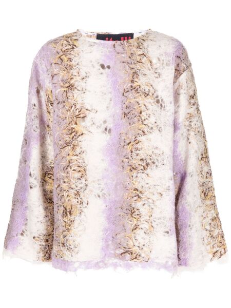  Vitelli Pull En Maille à Effet Dégradé - Violet 
