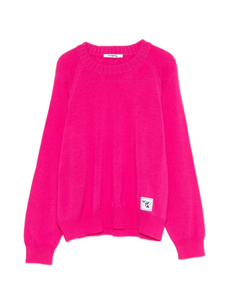  Vivetta Pull à Patch Logo - Rose 