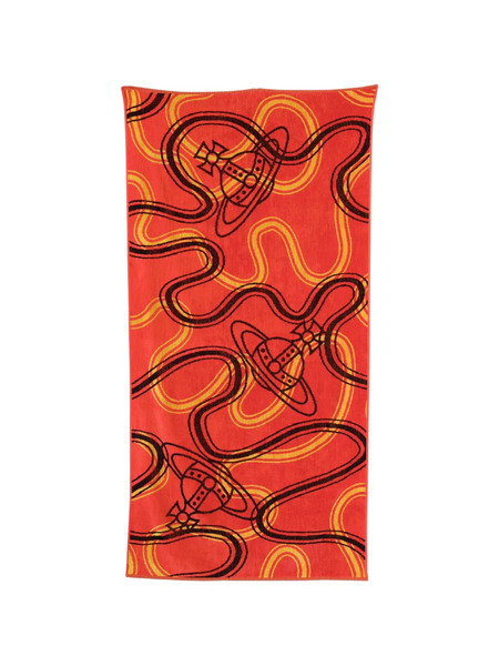 Vivienne Westwood Serviette De Bain à Motif - Rouge 