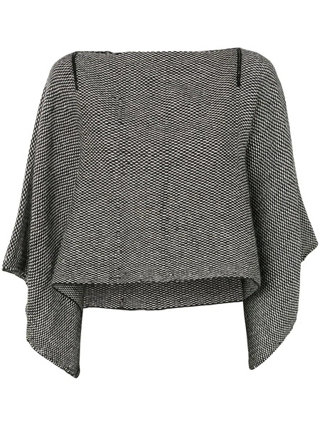  Voz Pull Crop Lineas - Noir 