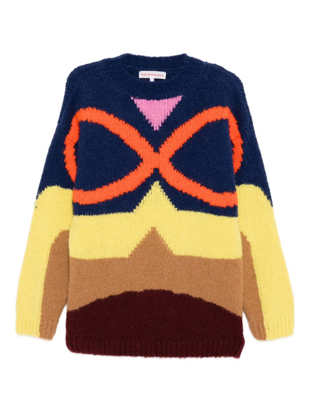  Walter Van Beirendonck Pull Face - Bleu 