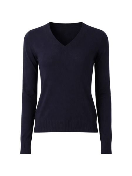  Weekend Max Mara Pull à Col V - Bleu 