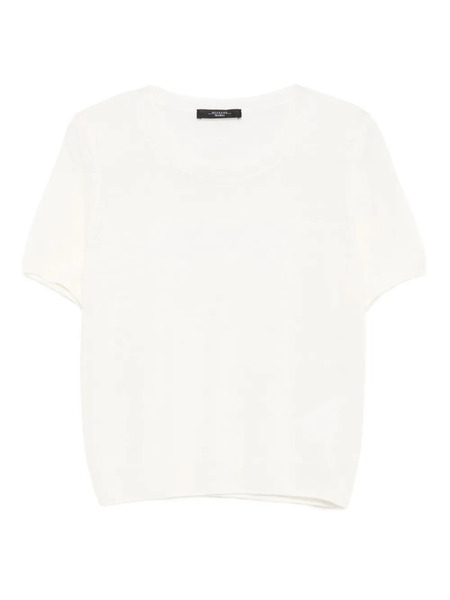  Weekend Max Mara Pull à Manches Courtes - Blanc 