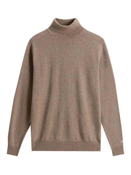  Woolrich Pull à Col Cheminée - Marron 