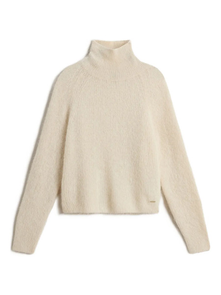  Woolrich Pull à Col Montant - Tons Neutres 