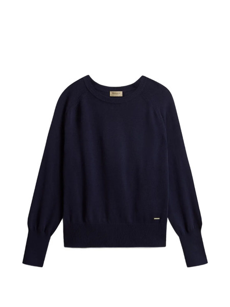  Woolrich Pull à Col Rond - Bleu 
