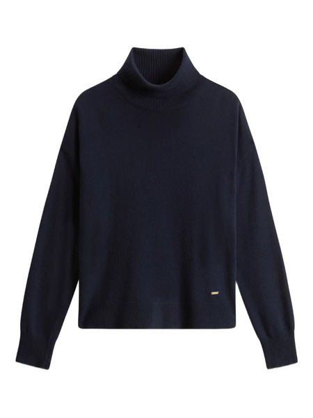  Woolrich Pull à Col Roulé - Bleu 