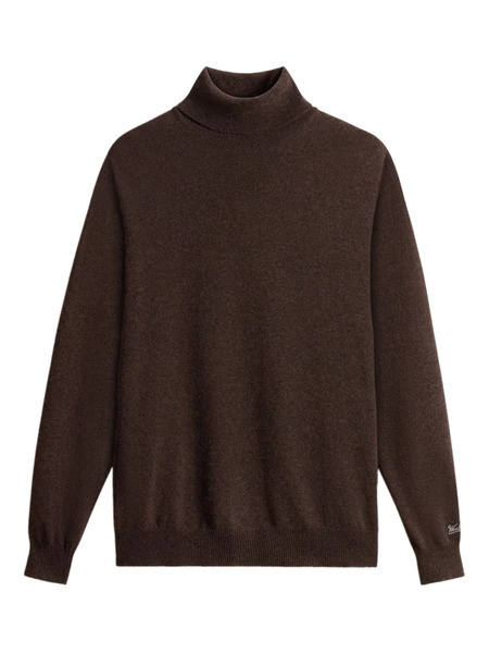  Woolrich Pull à Col Roulé - Marron 