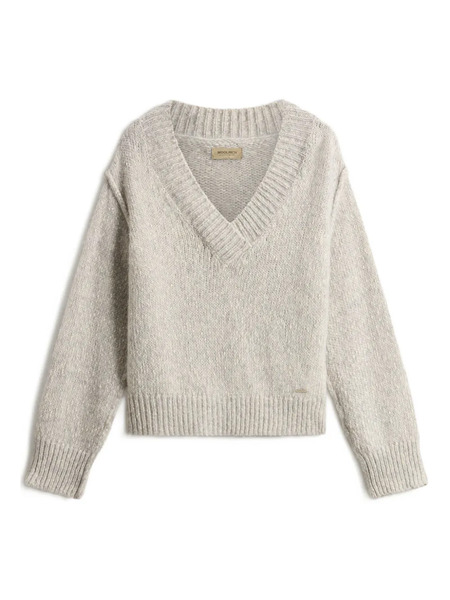  Woolrich Pull à Col V - Gris 