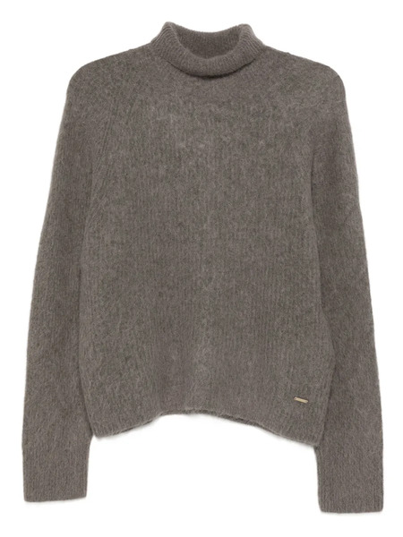  Woolrich Pull à Plaque Logo - Gris 