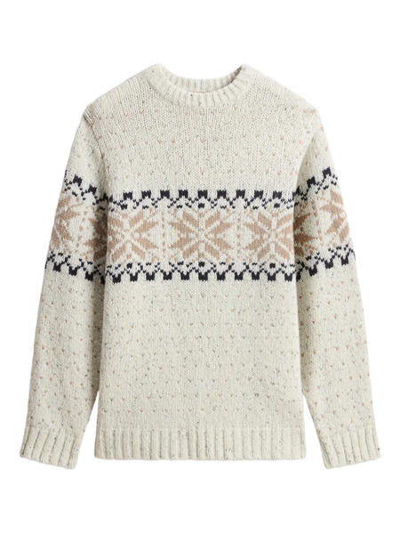  Woolrich Pull Fair Isle - Tons Neutres 