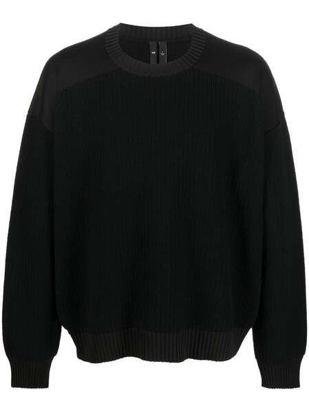  Y-3 Pull En Maille Nervurée - Noir 