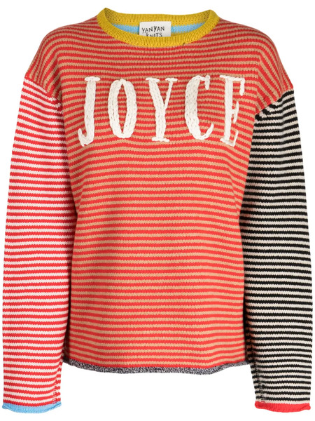  Yanyan Knits Pull à Rayures - Rouge 