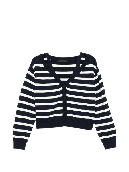  Ych Cardigan à Rayures - Bleu 