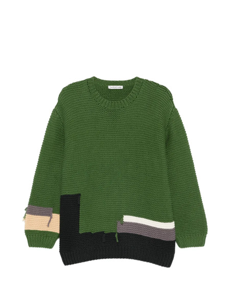  Ymc Pull à Détail De Patch - Vert 