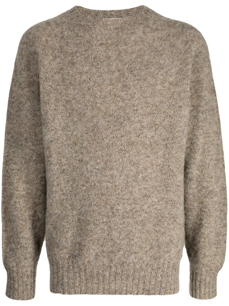  Ymc Pull Earth Jets En Maille - Marron 