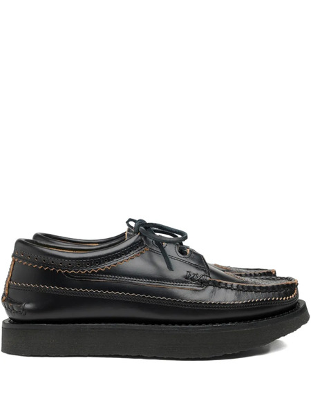  Yuketen Chaussures En Cuir à Lacets - Noir 