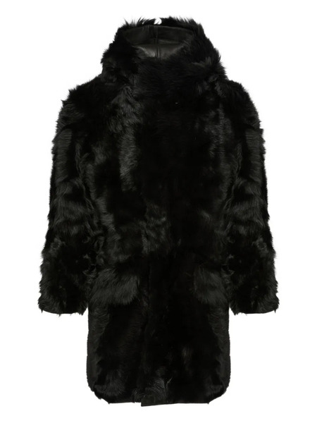  Yves Salomon Parka Toscana En Peau D'agneau - Noir 