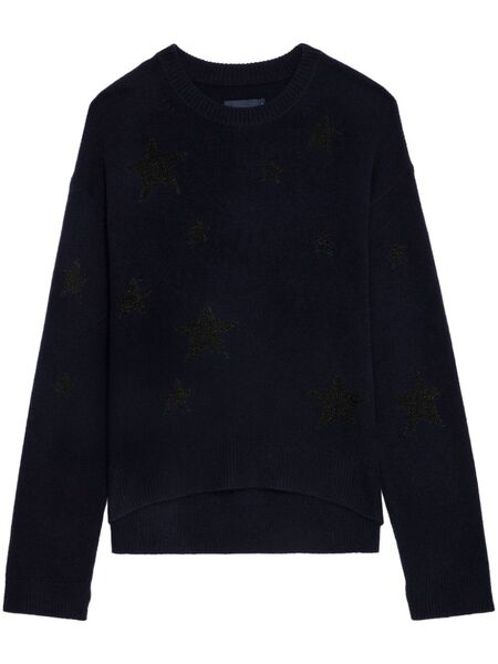  Zadig&voltaire Pull Brodé De Sequins - Bleu 