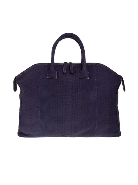  Zagliani Sac En Cuir De Python - Violet 