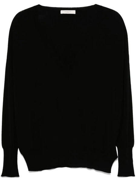 Zanone Pull à Col V - Noir 