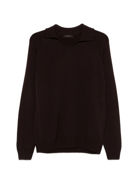  Zanone Pull En Laine Vierge - Marron 