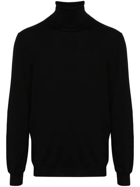  Zanone Pull En Maille Fine - Noir 