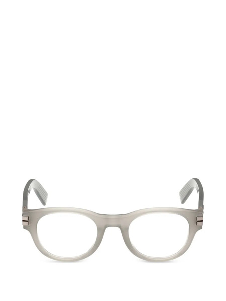  Zegna Lunettes De Vue à Monture Ronde - Gris 