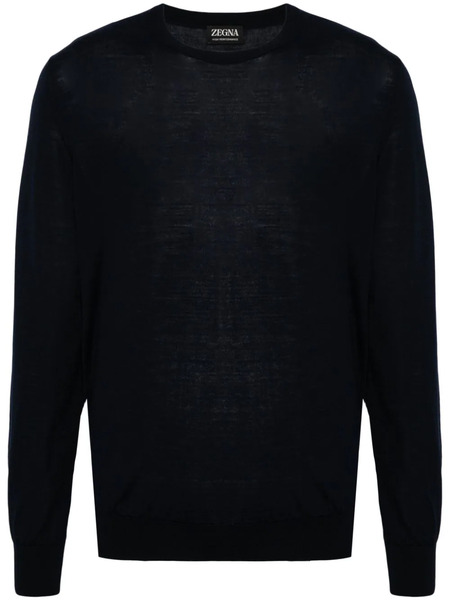  Zegna Pull En Laine - Bleu 
