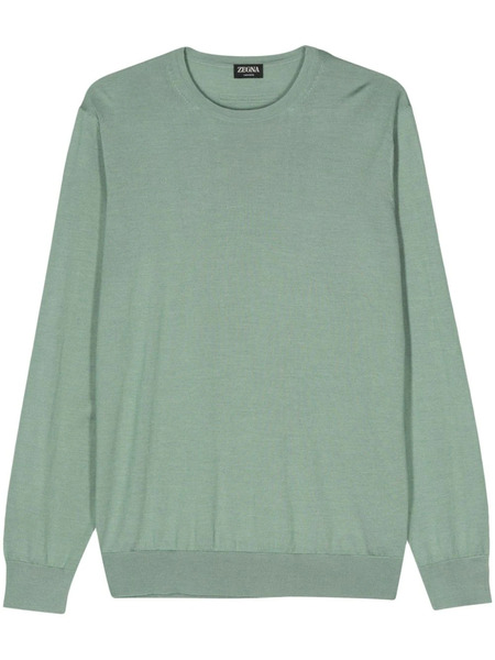  Zegna Pull En Maille Fine - Vert 