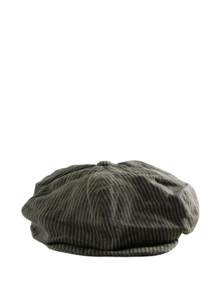  Ziggy Chen Pinstripe-pattern Baker Hat - Gris 