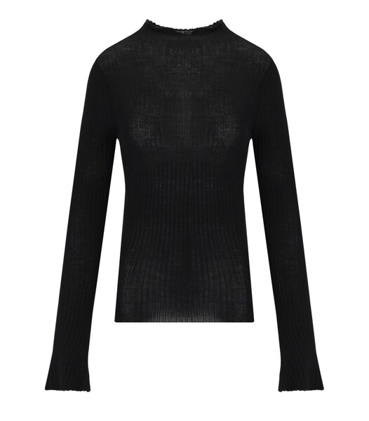  Cruna Pull Canalé Connie Noir Cruna 