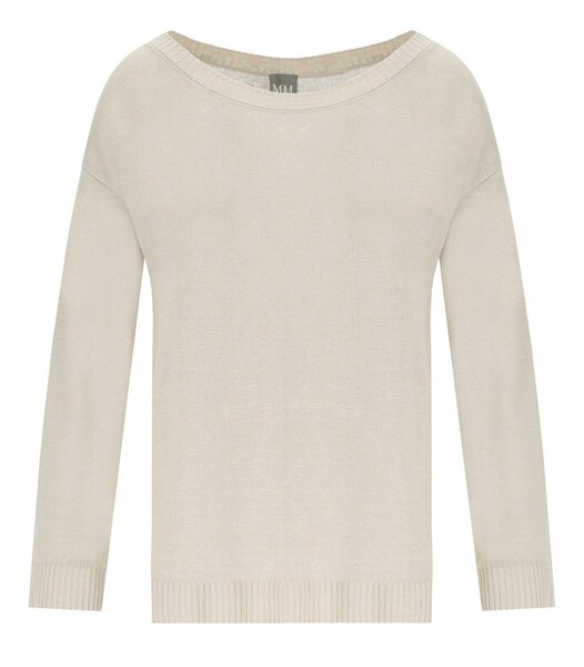  Mm Max Mara Pull à Col Rond Dandy Beige Mm Max Mara 