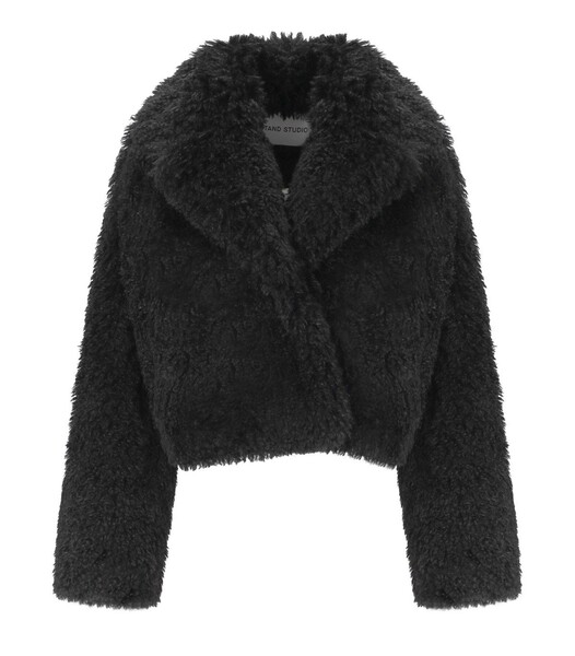  Stand Studio Veste Crop Samara Noire Stand Studio 