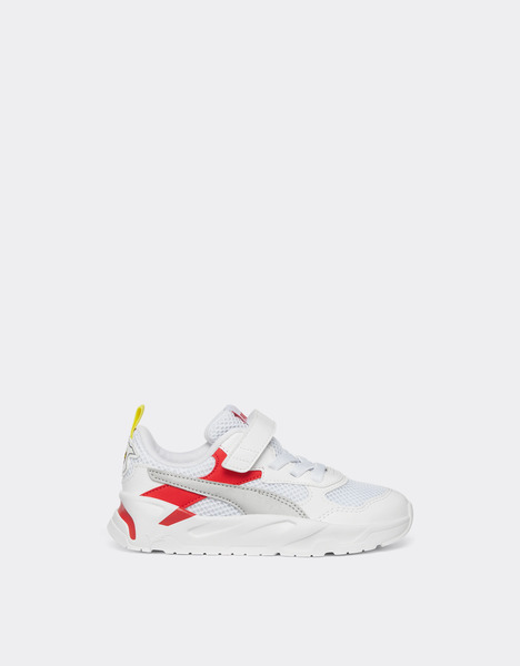  Ferrari Chaussures Puma Pour Scuderia Ferrari Trinity Petit Garçon Et Petite Fille -  Chaussures Puma Blanc Optique 11c 