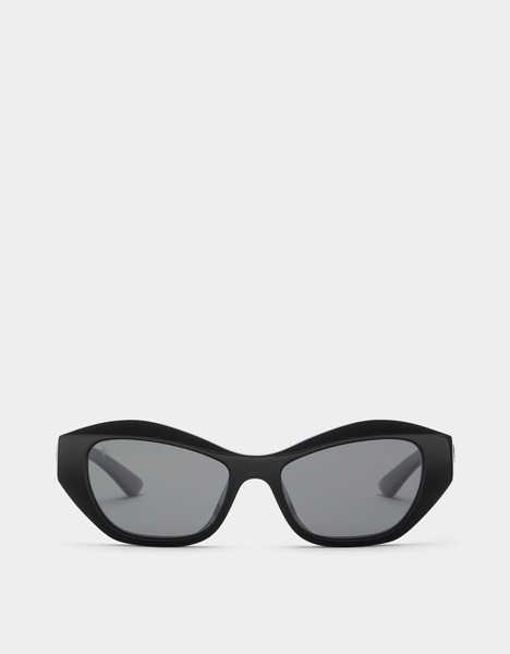  Ferrari Lunettes De Soleil Ferrari En Acétate Noir Brillant Avec Verres Noirs Polarisés - Female Lunettes De Soleil Nero Os 