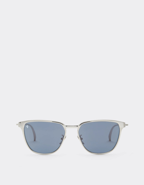  Ferrari Lunettes De Soleil Ferrari En Métal  Argenté Avec Verres Bleus Cristal -  Lunettes De Soleil Silver Os 