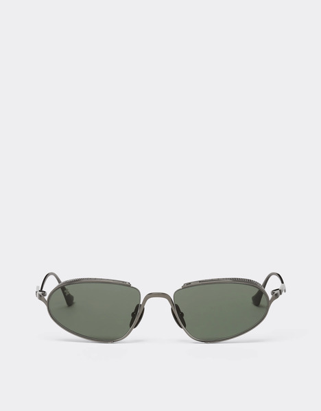  Ferrari Lunettes De Soleil Ferrari En Titane Gunmetal Avec Verres Verts -  Ferrari Collection Ingrid Os 
