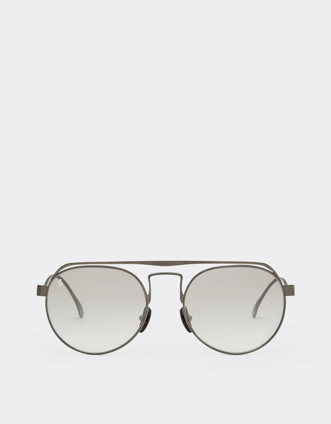  Ferrari Lunettes De Soleil Ferrari Entitane Gunmetal Mat Avec Verres Argentés Miroités -  Ferrari Collection Gris Canon De Fusil Os 