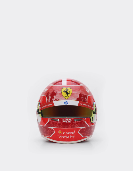  Ferrari Mini Casque Charles Leclerc Las Vegas Special Edition 2024 à Léchelle 1:2 -  Casques Multicolore Os 